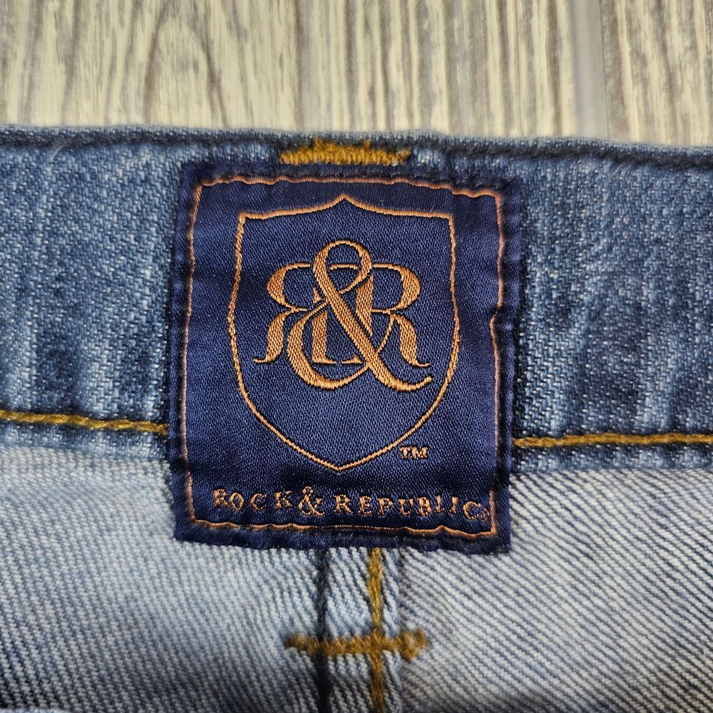 Rock & Republic Jagger Jeans Men's 38x32 (Actual 38x30) Distressed‎ Straight Leg - Picture 6 of 11